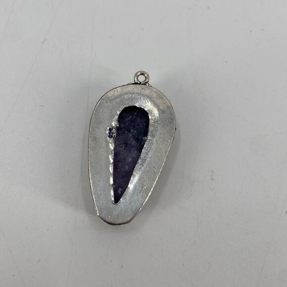 Amethyst sterling silver pendant - Picture 2 of 4